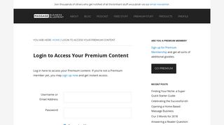 Login to Access Your Premium Content - Massage Business Blueprint -