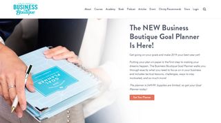 The NEW Business Boutique Goal Planner Is Here! | Business ...