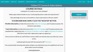 Online CE Courses & Subscriptions – Business Career College