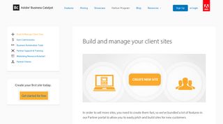 Adobe Business Catalyst - Build & Manage Client Sites