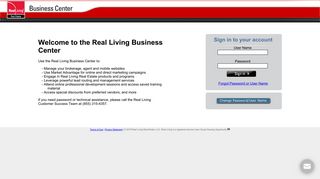 Real Living Business Center | Login