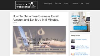 How To Get a Free Business Email Account and Set It Up In 5 Minutes ...