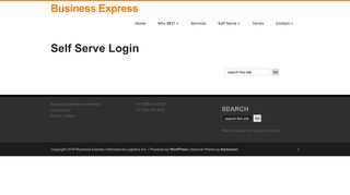 Self Serve Login – Business Express