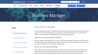About Business Manager | Facebook Ads Help Center