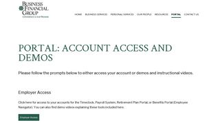 Client Access - Business Financial Group
