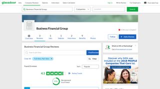 Business Financial Group Reviews | Glassdoor