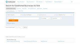BizBuySell - Business for Sale Search. Find a business to buy.