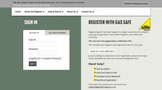 Login | Gas Safe registered businesses - Gas Safe Register
