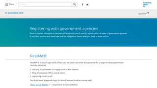 Registering with government agencies — business.govt.nz