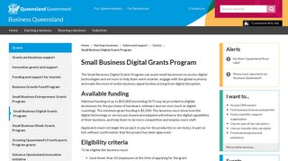 Small Business Digital Grants Program | Business Queensland
