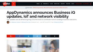AppDynamics announces Business iQ updates, IoT and network ...