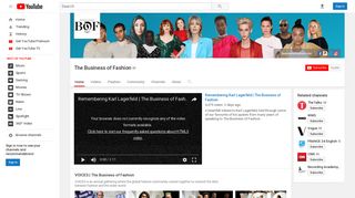 The Business of Fashion - YouTube