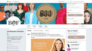 The Business of Fashion (@BoF) | Twitter