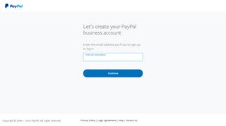 Sign up for a Business account - PayPal