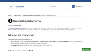 Business Registration Service | business.gov.au