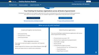OneStop Business Registry