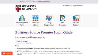 Business Source Premier Login Guide | The Online Library