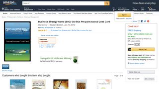 Business Strategy Game (BSG) Glo-Bus Pre-paid Access ... - Amazon.ca