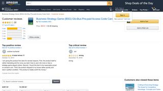 Amazon.com: Customer reviews: Business Strategy Game (BSG) Glo ...