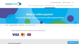 Make an Online Payment - Business Stream