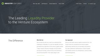 Industry Ventures – The Leading Liquidity Provider for the Venture ...