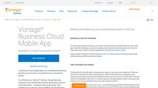 Vonage® Business Cloud App | Vonage Business