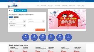 Get bus tickets online in Malaysia & Singapore at BusOnlineTicket.com