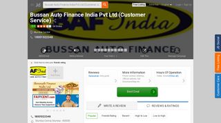 Bussan Auto Finance India Pvt Ltd (Customer Service), Mumbai ...