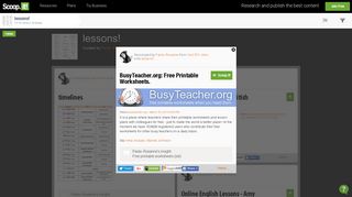 BusyTeacher.org: Free Printable Worksheets. | l... - Scoop.it