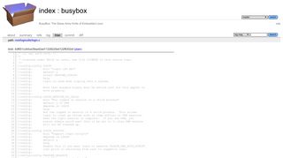 login.cloginutils - busybox - BusyBox: The Swiss Army Knife of ...