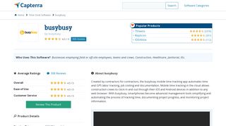 busybusy Reviews and Pricing - 2019 - Capterra