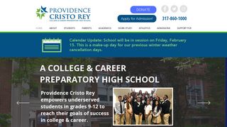 Providence Cristo Rey High School | Indianapolis Catholic College Prep