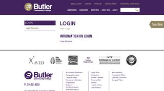 Login | Butler Community College