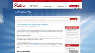 Can you help with my Butlin's account? - Support Home Page