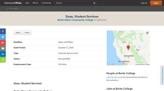 Dean, Student Services Butte College, California - ChronicleVitae