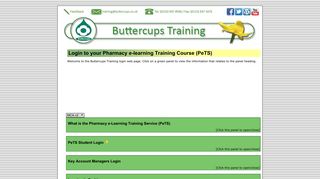 Buttercups Training - Pharmacy e-learning Training Service (PeTS ...