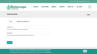 User account | Buttercups Training