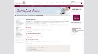 Online Banking - Butterfield