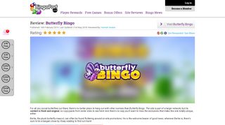 Butterfly Bingo Review + Player Rewards | BingoPort