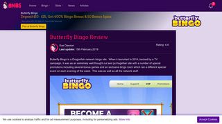 Butterfly Bingo Review | 400% Deposit Bonus & 50 Free Spins