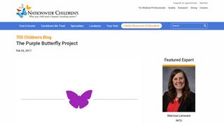 The Purple Butterfly Project - Nationwide Children's Hospital