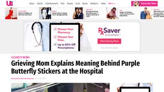 What Purple Butterfly Stickers at the Hospital Mean - Us Weekly