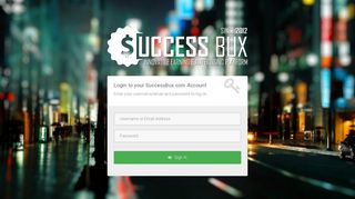 SuccessBux.com - Log In