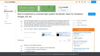 How to implement a universal login system like Buxfer: Open Id ...