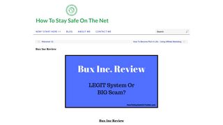 Is Buxinc a Scam? - Stay Safe Online