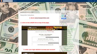 online money making: Buxjunction Instructions