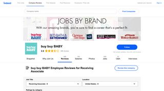 Working as a Receiving Associate at buy buy BABY: Employee Reviews
