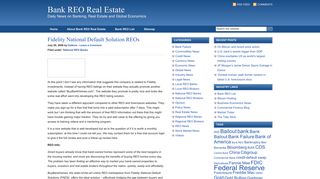 Fidelity | Bank REO Real Estate