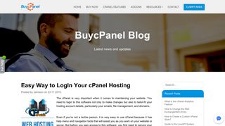 Easy Way to LogIn Your cPanel Hosting - BuycPanel
