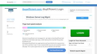 Access ibuyefficient.com. iBuyEfficient | Login